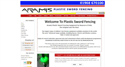Desktop Screenshot of plasticswordfencing.com